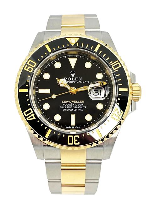 rolex sea dweller acciaio e oro|rolex sea dweller black dial.